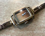 Damen Uhr Armbanduhr Glashütte GUB 17 Rubis Plaque DDR