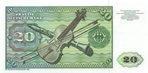 20 Deutsche Mark 2.1.1980 BRD-31a