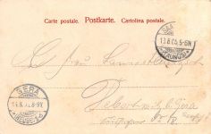 Hotel Restaurant Saalburg bei Homburg Postkarte 1905