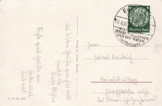 Largenwerther Hof und Burg in Eltville am Rhein Hessen Postkarte AK 1937