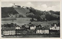 AK Hohenpeißenberg Häuser Kirche Bayern 1942 gelaufen Postkarte
