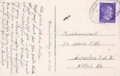 AK Hohenpeißenberg Häuser Kirche Bayern 1942 gelaufen Postkarte
