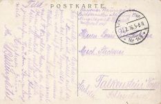 AK Slonim Newska Strasse Kirche Belarus 1916 gelaufen Postkarte