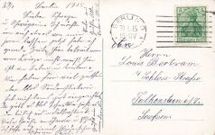 AK Berlin Parsevalballon Stadtansicht Berlin 1915 gelaufen Postkarte