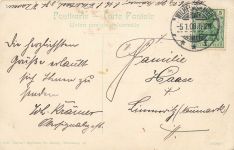 AK Wilhelmshaven Partie beim Parkhause Niedersachsen 1908 gelaufen Postkarte
