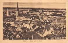 Riga Blick auf die Stadt Feldpostkarte AK