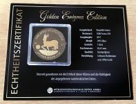 Republik Gabun 1000 Francs 2017 Springbok 1 Oz 999 Silber / Gold Ruthenium