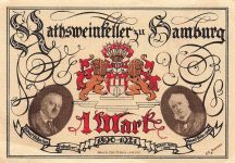 1 Mark Notgeld HAMBURG Ratsweinkeller Robert Hahn