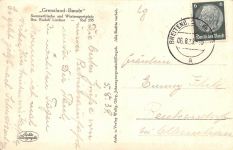 "Grenzland-Baude" Johanngeorgenstadt Erzgeb. Bes. Rudolf Lindner AK 1939