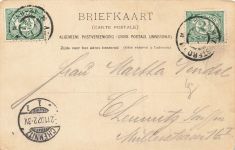 Amstel met Munttoren Amsterdam Niederlande Postkarte AK 1902