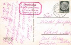 Saarbrückem deutsch - französische Grenze Momentbilder AK 1930