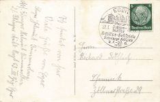Adolf Hitlerplatz in Eger Cheb Sudetenland Postkarte AK 1939