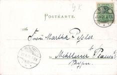 S.M. Panzerschiff Weissenburg unter Dampf Postkarte AK 1901