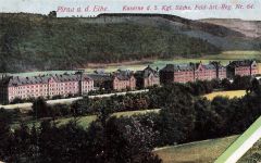 Kaserne des Artillerie Regt. Nr. 64 Pirna an der Elbe Sachsen Postkarte AK 1917