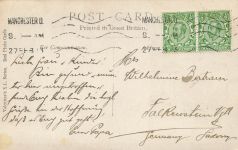 Piccadilly and Market Street Manchester England Postkarte AK