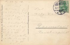 Bazar-Straße mit Straßenbahn in Düsseldorf Nordrhein-Westfalen Postkarte AK 1913
