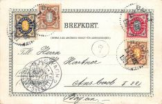 Skansen Blokinge Ryggasstuga Postkarte AK 1901
