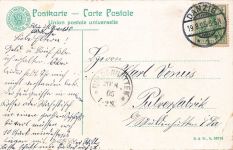 Blick zum Bahnhof in Danzig Postkarte AK 1905