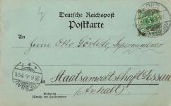 Gruß aus Thorn Gesamtansicht Westpreußen Mondschein-Postkarte AK 1899