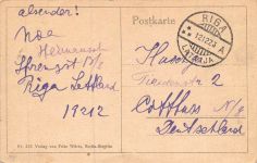 Riga Kommerzschule Postkarte AK 1923