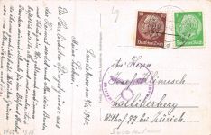 Landskron Stadtplatz Sudetengau Postkarte AK 1940