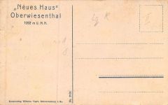 "Neues Haus" Oberwiesenthal 1092 m ü. N. N. Postkarte AK