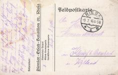 Pionier-Bataillon Nr. 22 Riesa Sachsen Postkarte AK 1916