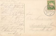 AK Bad Tölz Untere Marktstrasse Kriegerdenkmal Bayern gelaufen Postkarte