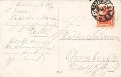 AK Cottbus Kaiser-Wilhelm-Platz Brandenburg 1918 gelaufen Postkarte