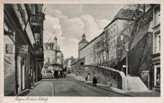 AK Siegen Unteres Schloss Straßenansicht Nordrhein-Westfalen 1941 Postkarte