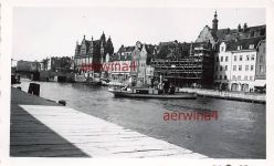 Schiffe am grünen Tor in Danzig