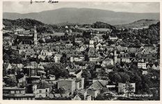AK Hirschberg Stadtansicht Schlesien Riesengebirge 1935 gelaufen Postkarte