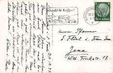 AK Hirschberg Stadtansicht Schlesien Riesengebirge 1935 gelaufen Postkarte