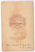 Plauen Vogtland Mann mit Zylinder, Barock Sessel CDV Kabinett-Foto