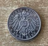 2 Mark Friedrich Großherzog von Baden 1902 G Silbermünze
