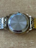 Herren Armbanduhr Glashütte Spezimatic mit Datumsanzeige Goldplaque 26 Rubis