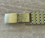 Herren Armbanduhr Glashütte Spezimatic mit Datumsanzeige Goldplaque 26 Rubis