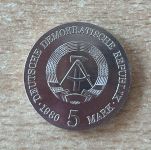 5 Mark DDR 1980 Adolf von Menzel Gedenkmünze