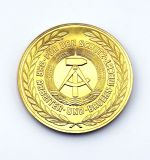 DDR Medaille Grenztruppen der DDR in goldfarben mit Etui