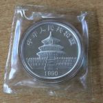 Original Panda 10 Yuan 1 Oz Silber Eingeschweißt China 1990