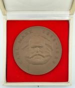 DDR Medaille Ehrengabe der Stadt Karl-Marx-Stadt, Meissner Porzellan