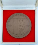 DDR Medaille Ehrengabe der Stadt Karl-Marx-Stadt, Meissner Porzellan
