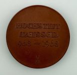 DDR Porzellan Medaille Hochstift Meissen 968 - 1968