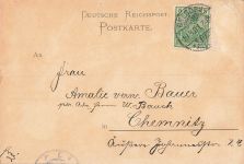 Gruss aus Dresden mit Portrait König Albert und Königin Carola Postkarte AK 1901