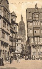 Alter Markt mit Dom in Frankfurt am Main Hessen Postkarte AK 1916