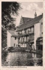 Partie von Alt-Bromberg in Bromberg Bydgoszcz Westpreussen Postkarte AK 1941