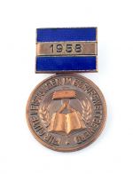 DDR Abzeichen für gute Leistungen im Berufswettbewerb Bronze 1958