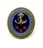 DDR GST Leistungsabzeichen der Seesportprüfung Seemännisch Stufe rote Sterne