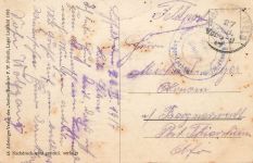 AK 1.WK Lager Lechfeld Bayern Soldaten 1917 gelaufen Patriotika Postkarte