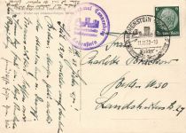 AK Hohenstein Reichsehrenmal Tannenberg Ostpreussen 1939 gelaufen Postkarte